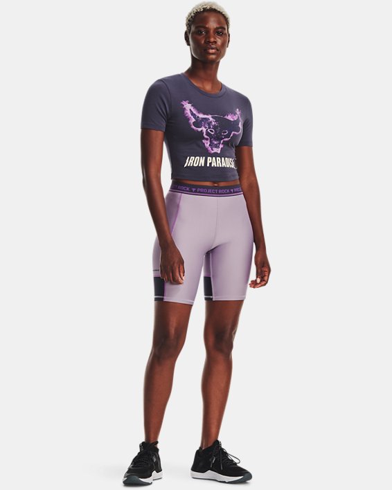 Women's Project Rock Disrupt Bull Short Sleeve in Gray image number 2